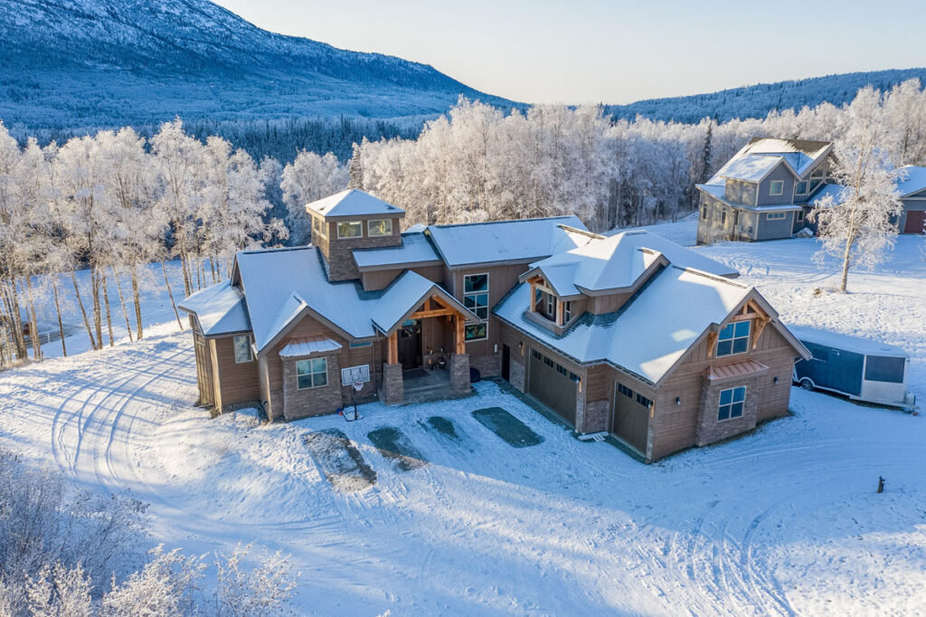 custom built home in Alaska