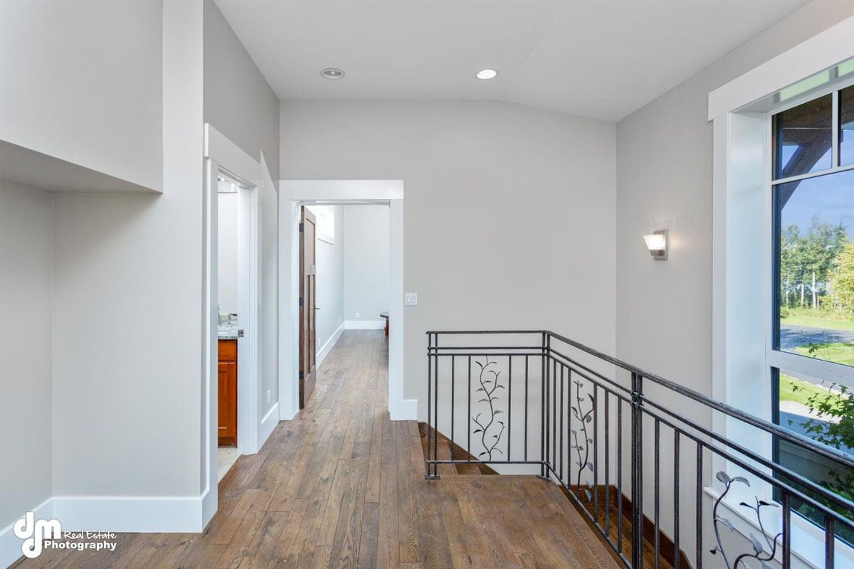 Stairway inside custom built home