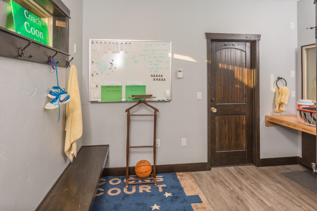 Custom basketball themed bathroom 