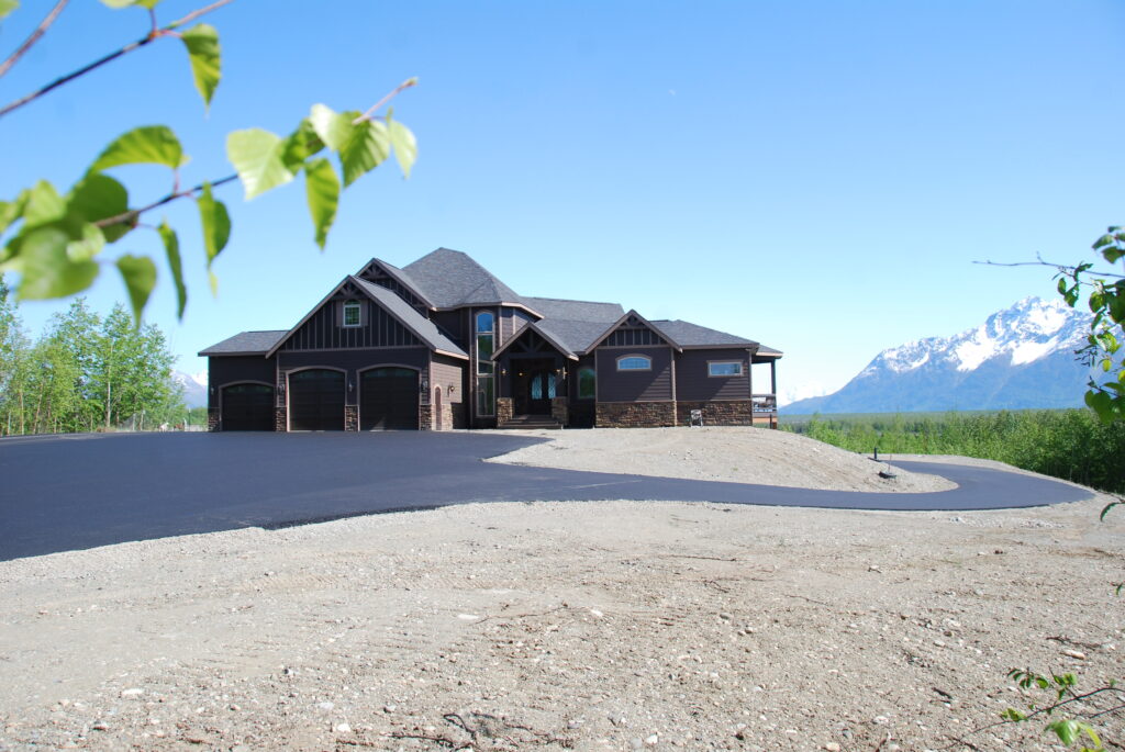 Exterior of custom built home by Falcon Alaska